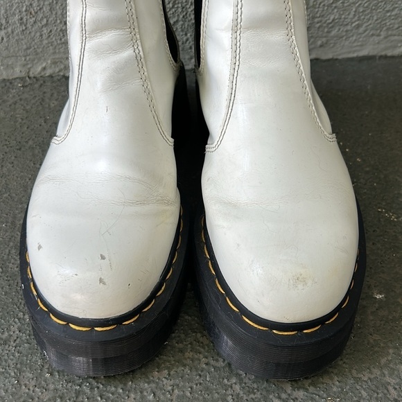 Dr. Martens 2976 Quad White Leather Platform Chelsea Boots US Size 7 Men\'s UK 6 main image 7